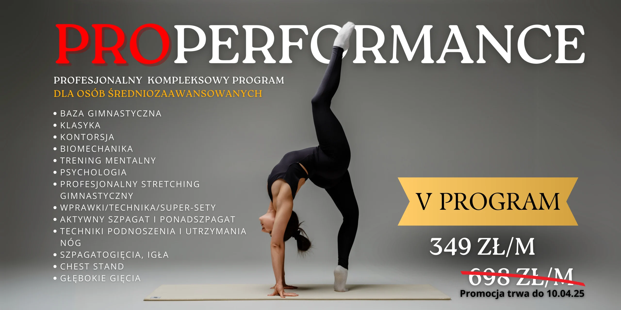 V program: PRO PERFORMANCE, 349 zł/m (live Wt, Czw, Nd)