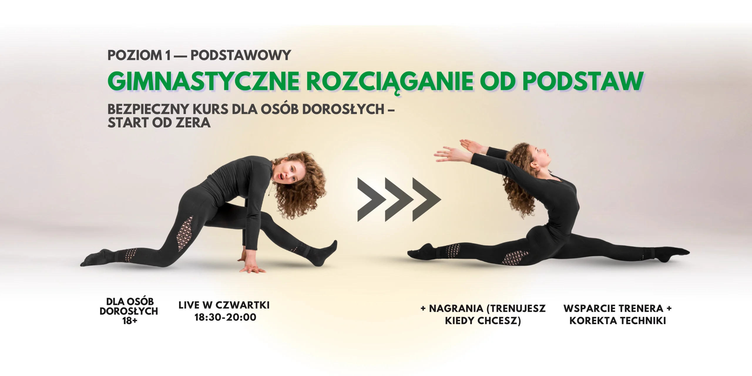 POZIOM POCZĄTKUJĄCY (1 raz w tygodniu), czw 18:30