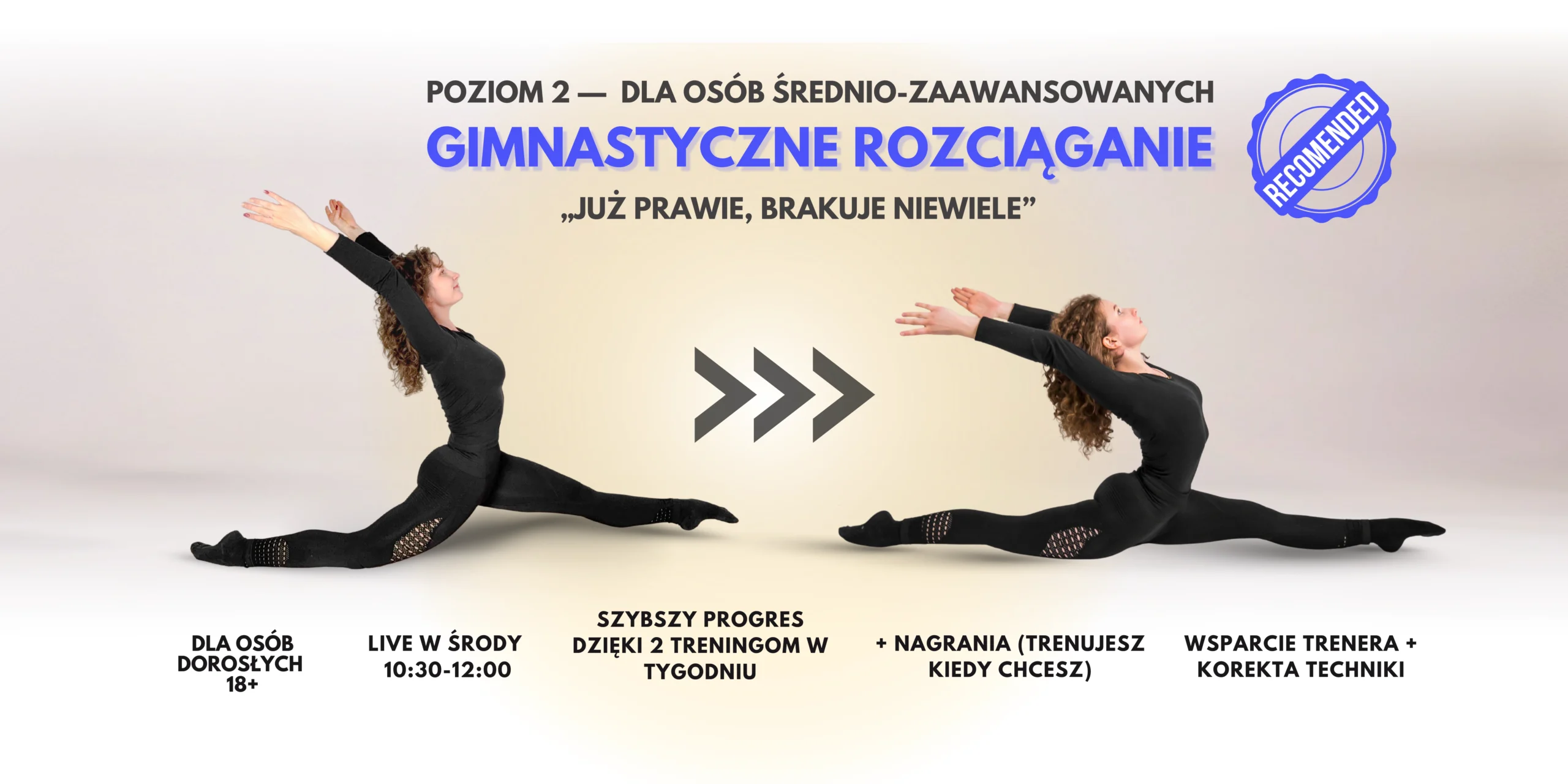 POZIOM ŚREDNIO-ZAAWANSOWANY (2 razy w tygodniu + wykłady + psychologia sportowa), Śr 10:30